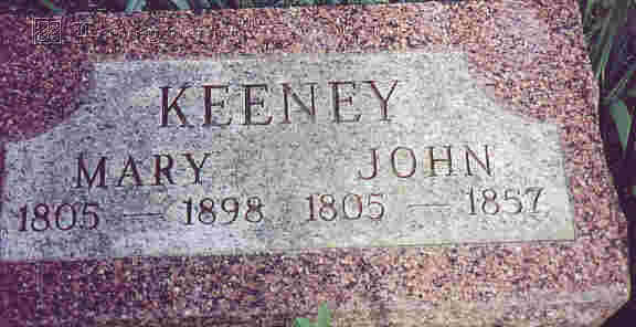 John H. & Mary's gravestone