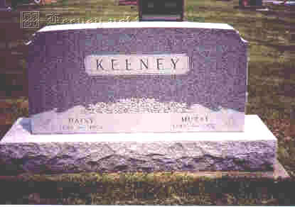 Murat Q. Keeney & Dasiy B. Tumey grave stone