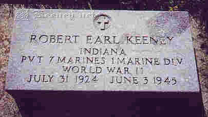 Robert Earl Keeney grave stone
